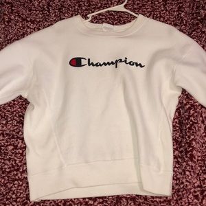 white champion crew neck